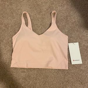 NWT pink mist lululemon align tank size 8